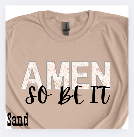 Amen So Be It -fleece crewneck