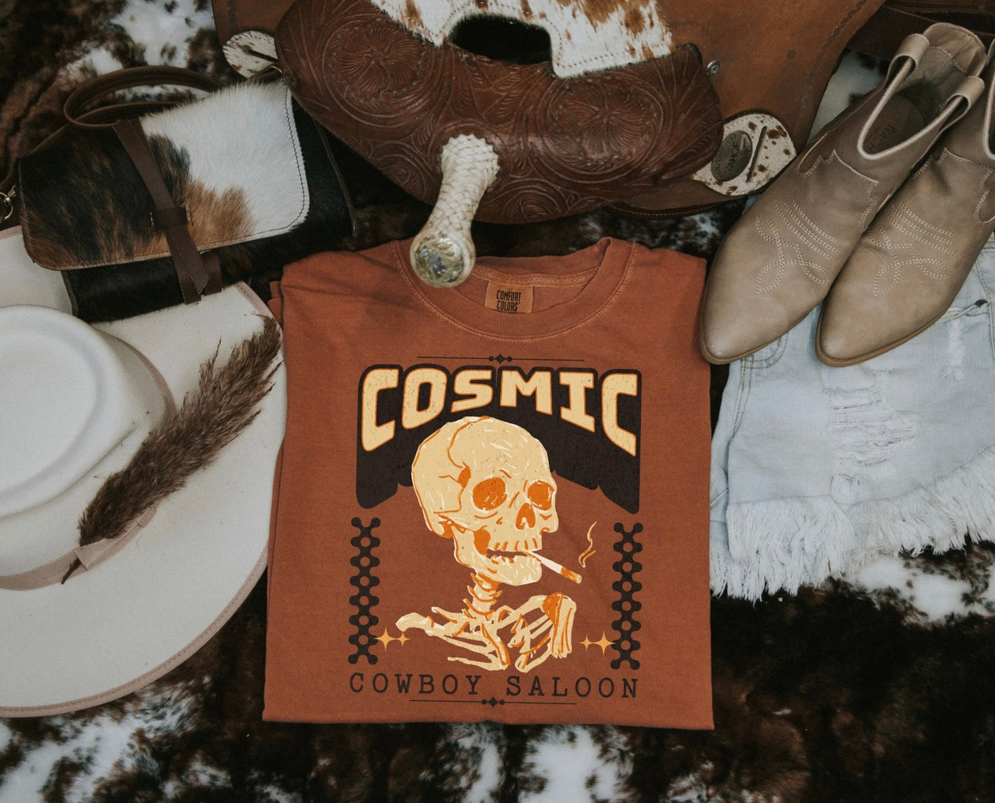 Cosmic Cowboy Saloon Tee