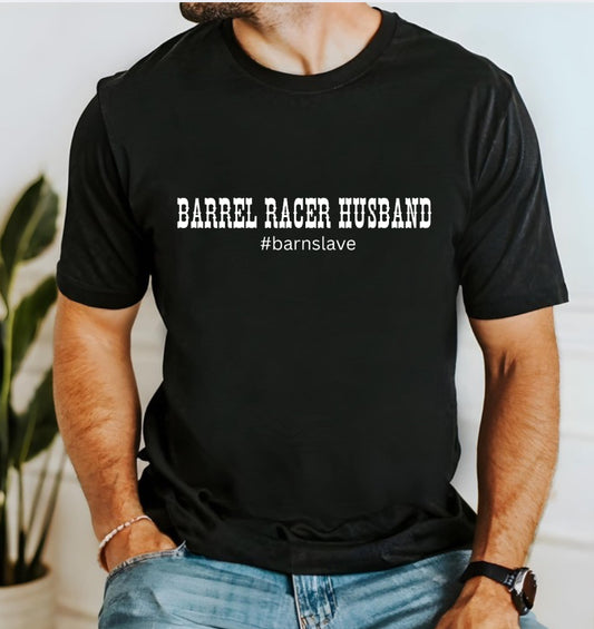 Barrel racer husband tee