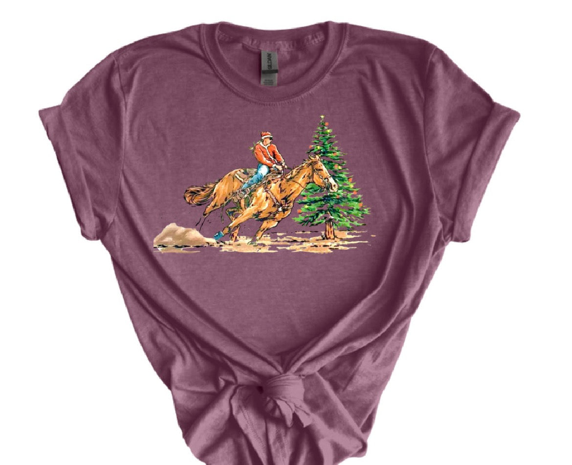 Christmas Barrel Racer