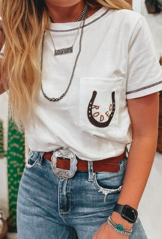 rodeo pocket tee