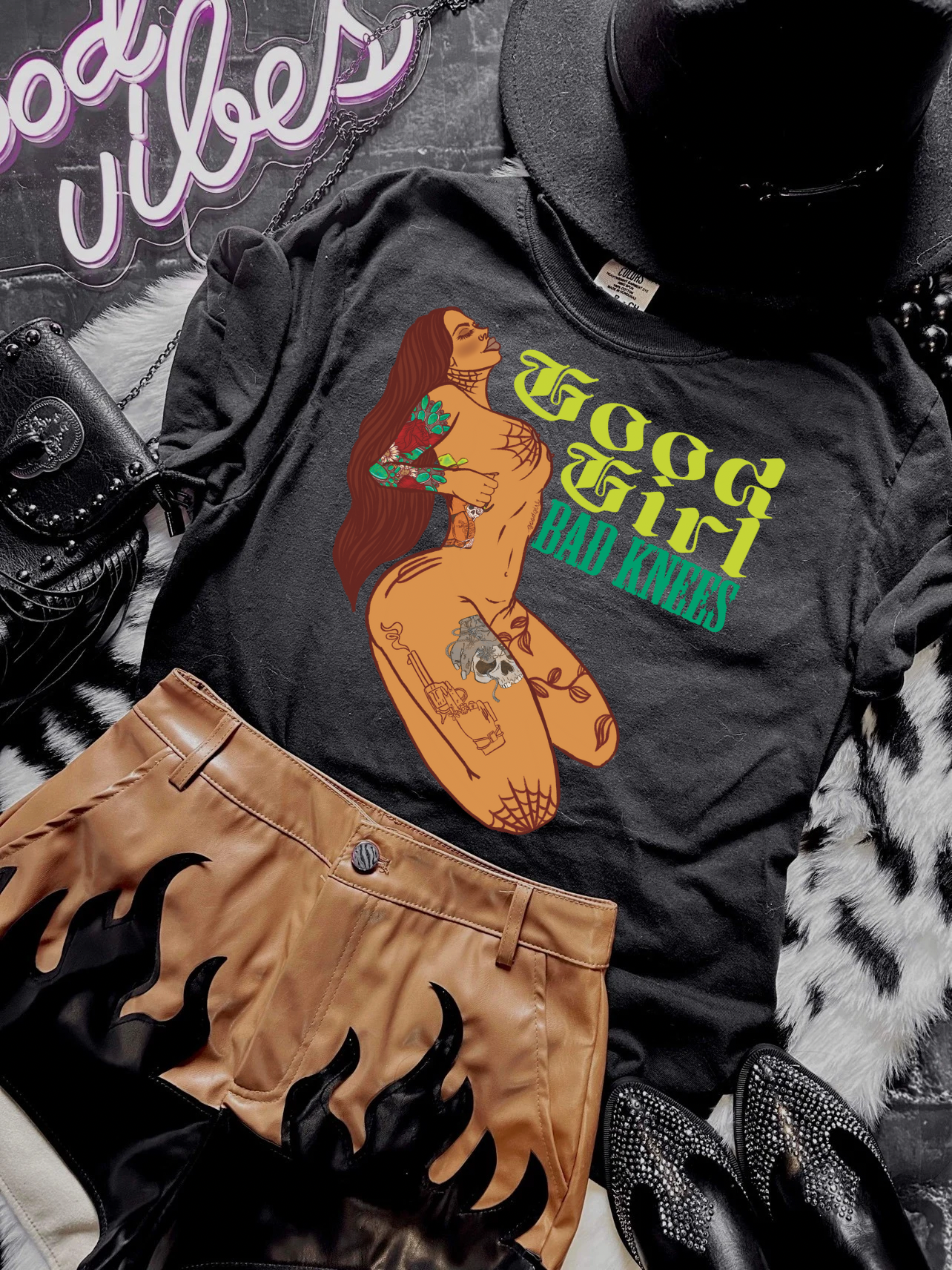 Good Girls Bad Knees Tee