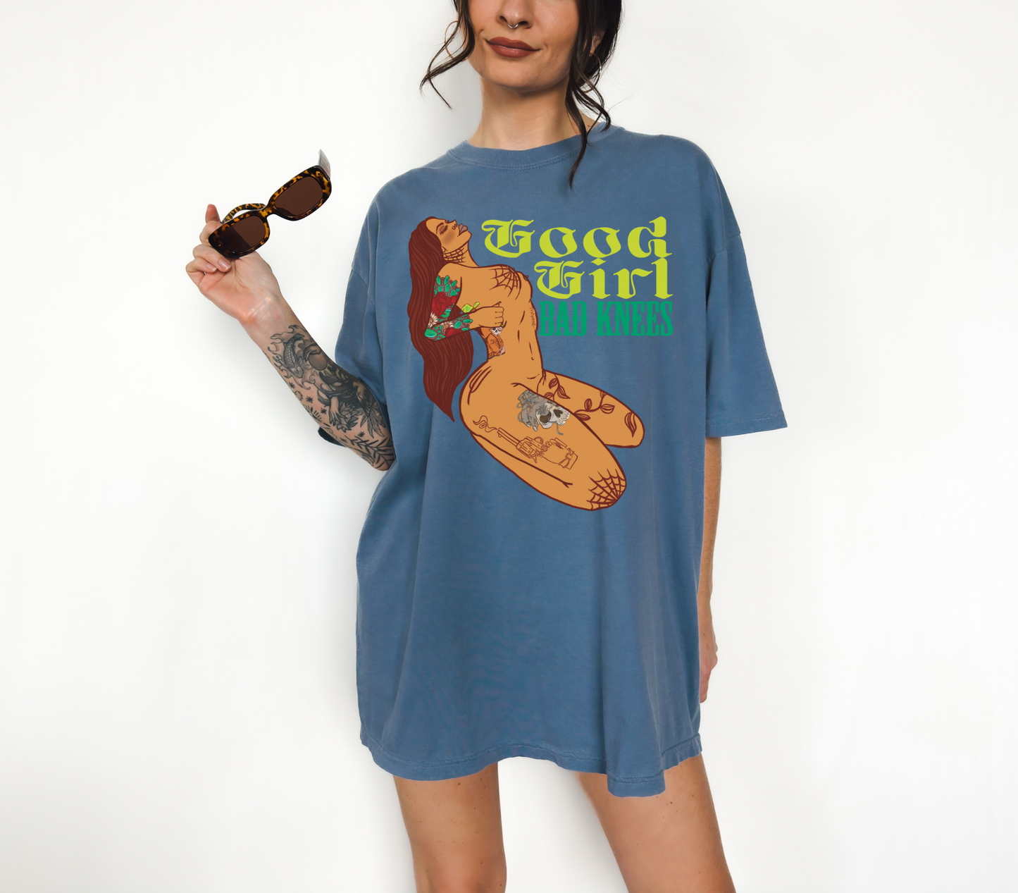 Good Girls Bad Knees Tee