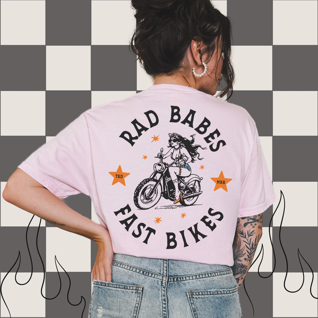 Rad Babes Fast Bikes Tee