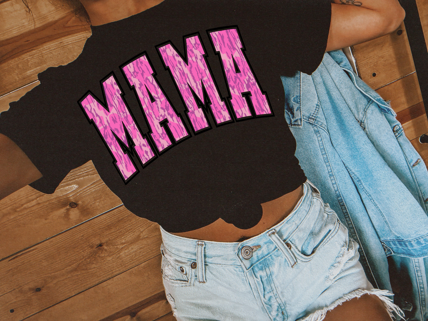 Pink Camo Mama Tee