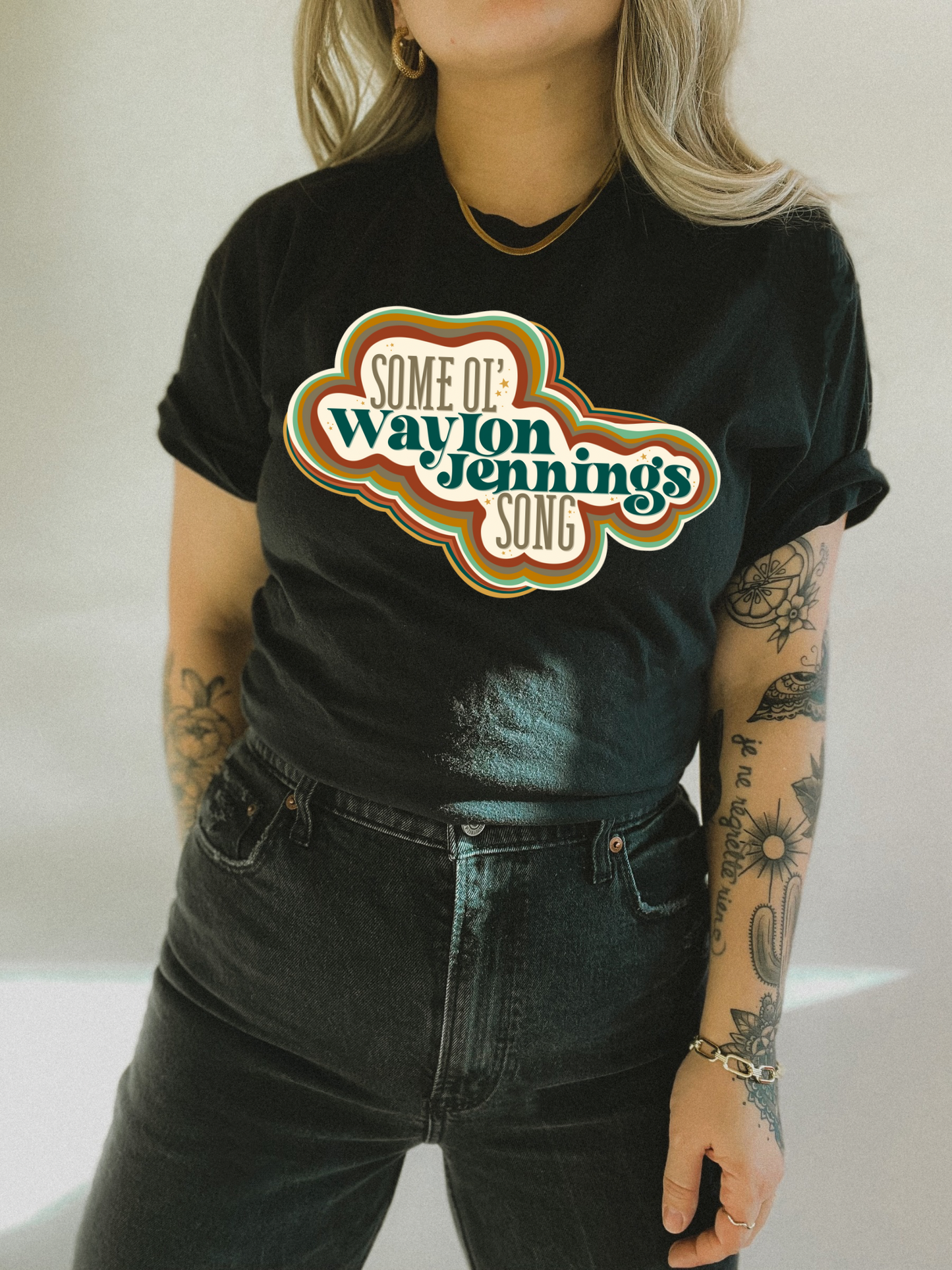 Waylon Jennings Song Tee