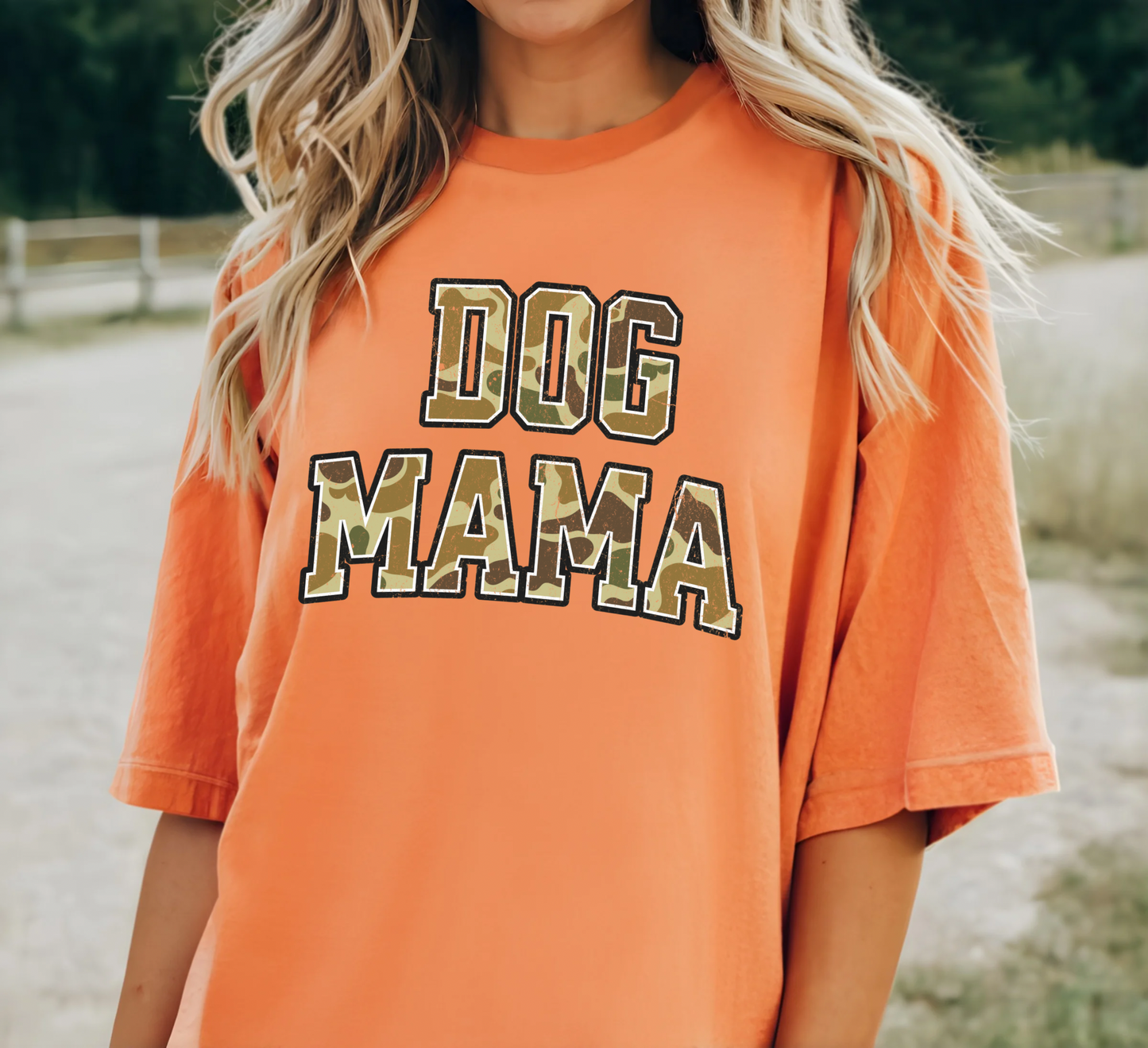 Dog Mama Camo tee