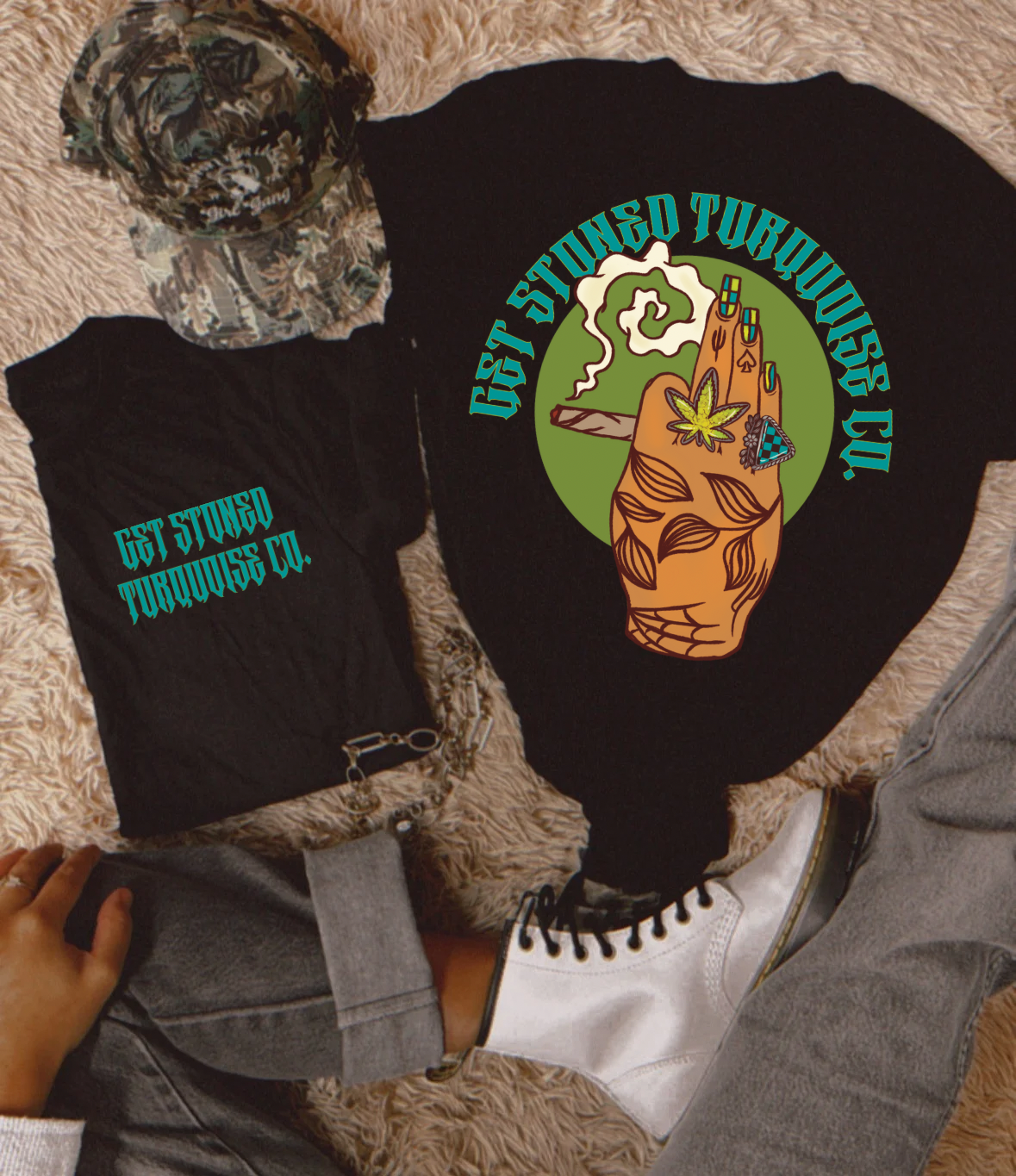 Get Stoned Turq Co. tee