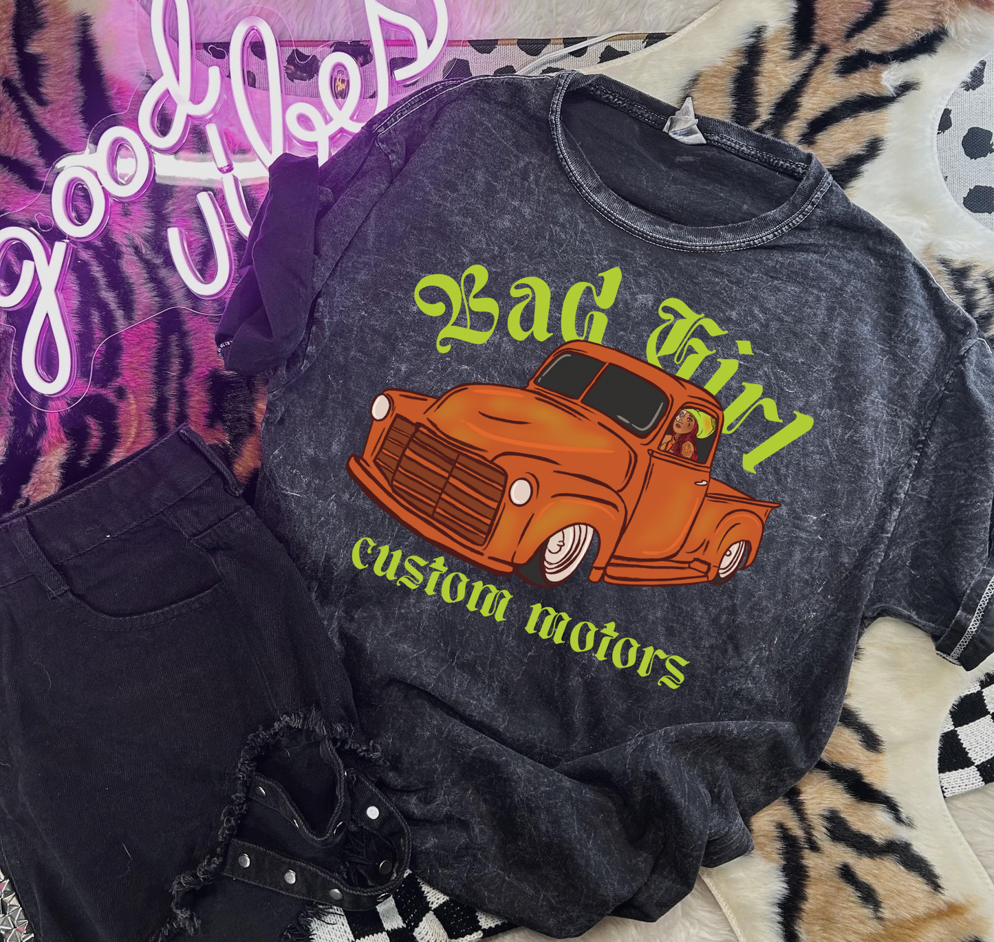 Bad girls custom motors Tee