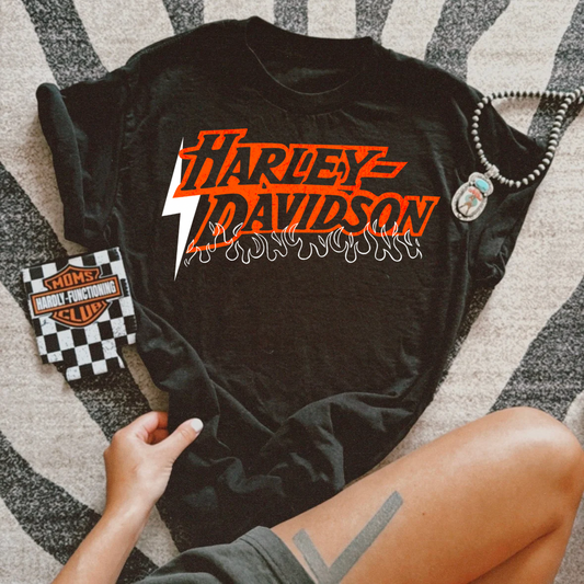 Flamin Harley Tee