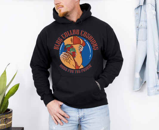 Blue collar cushions Hoodie