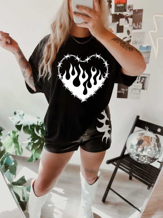 Barbed Wire Heart Tee