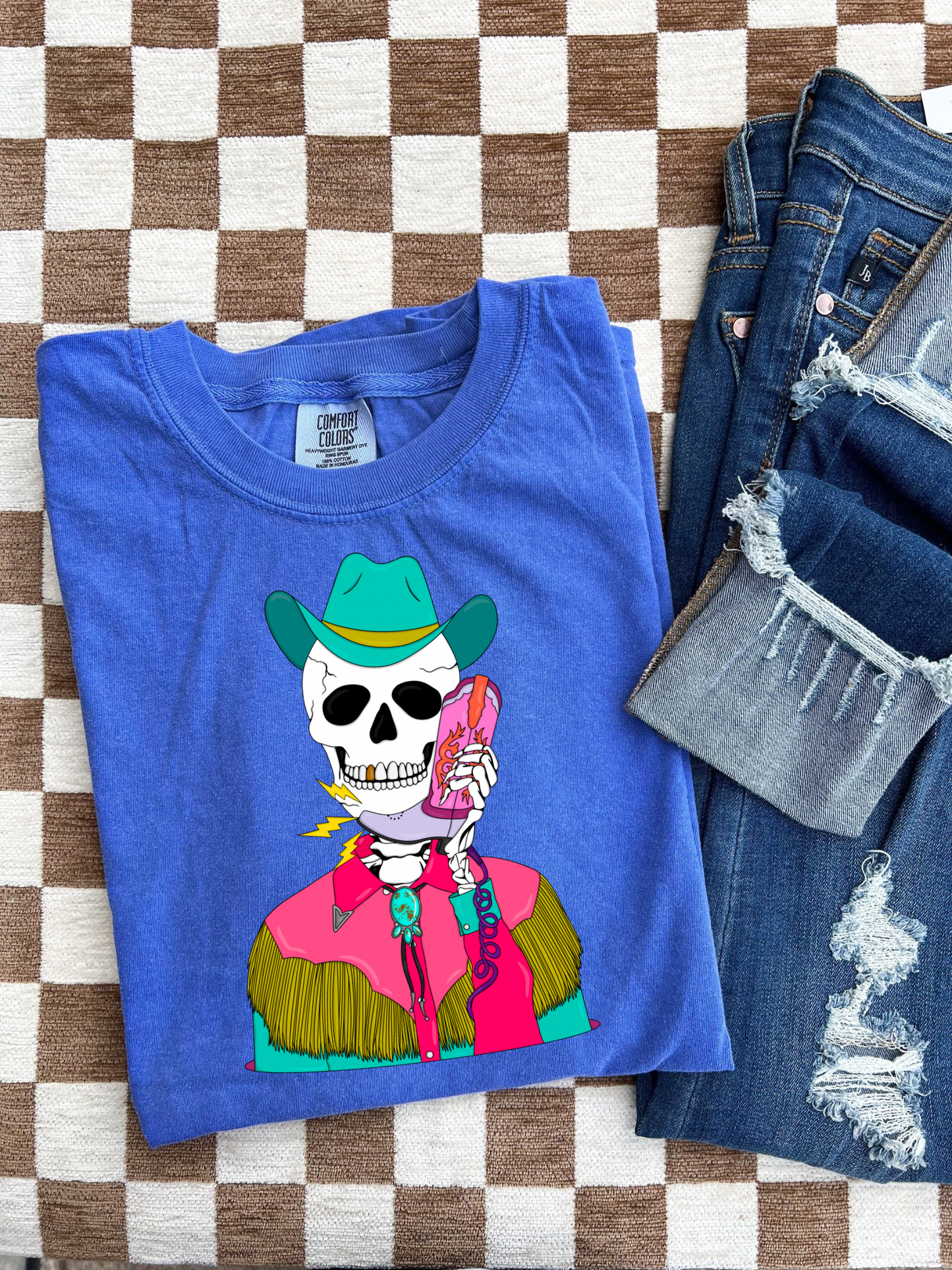 Boot Phone Cowboy tee