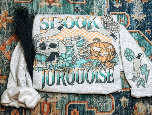 Spooky and Turquoise sweatshirt