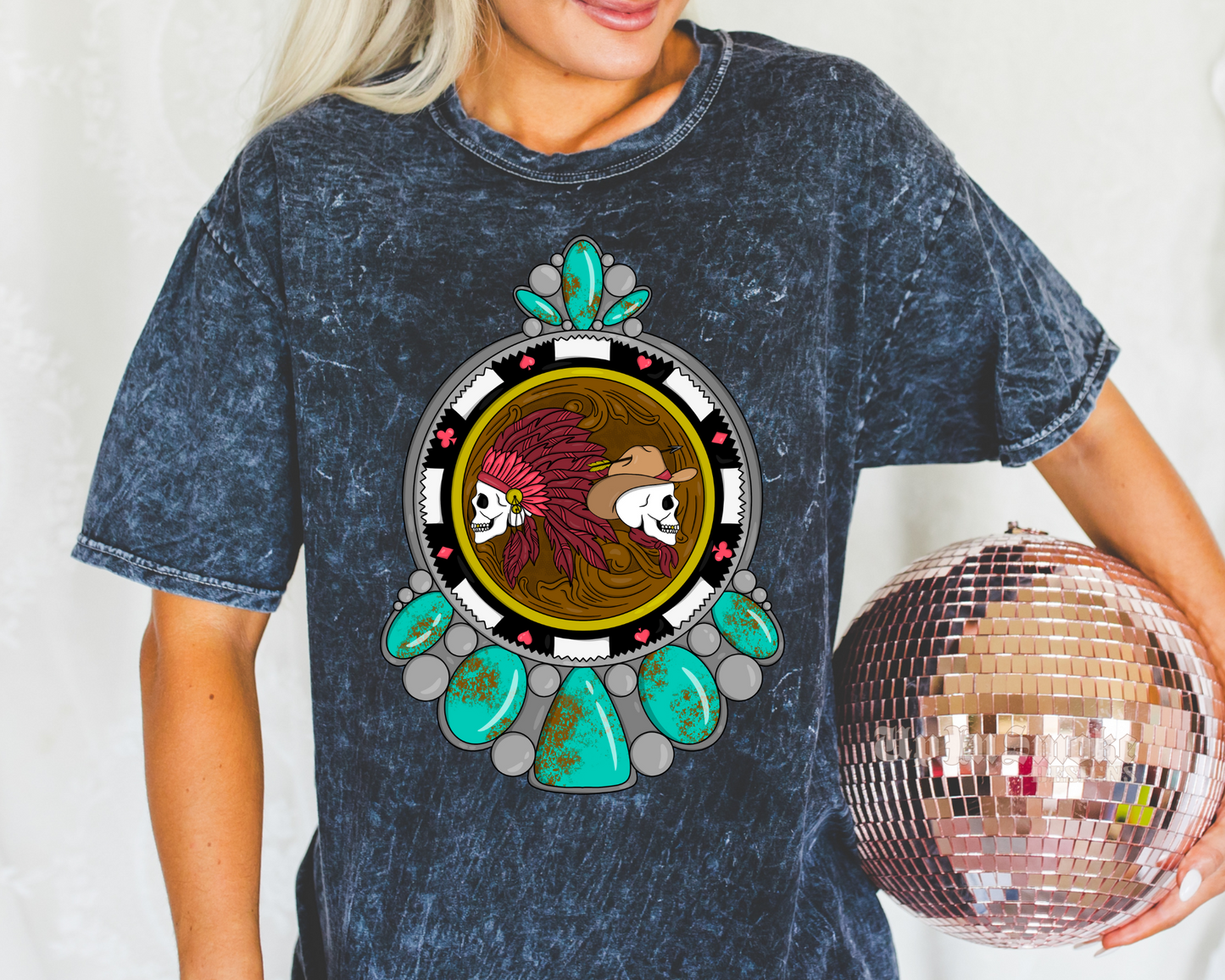 Wild West Poker Chip tee