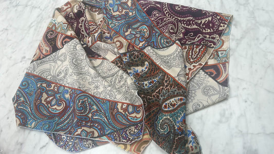 Patchwork Paisley Silk Wildrag
