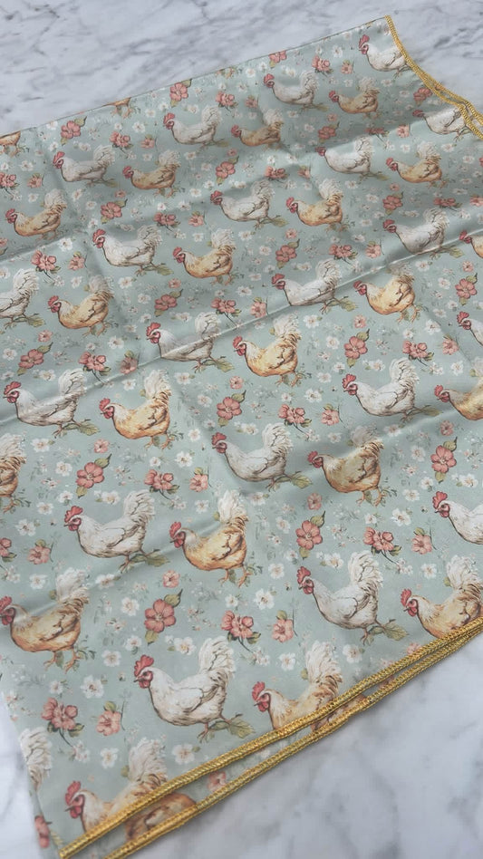 Homestead Chicken 100% silk wildrags