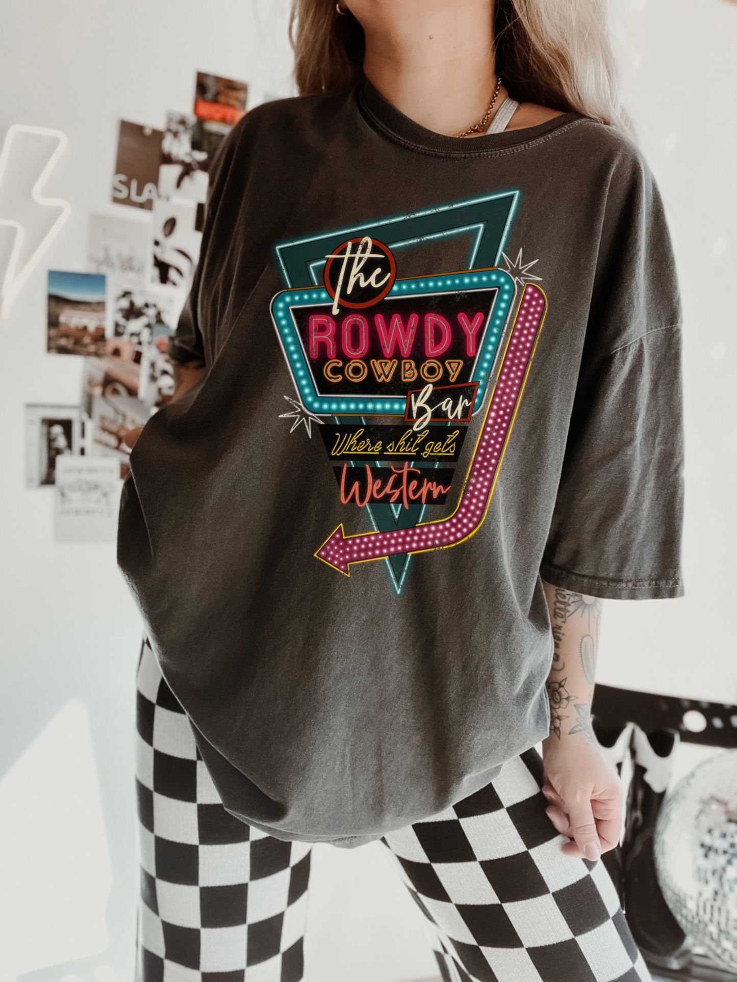 Rowdy Cowboy Bar Tee