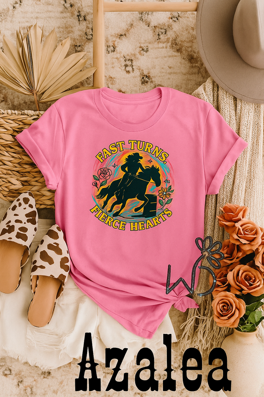 Fast turns, fierce hearts tee