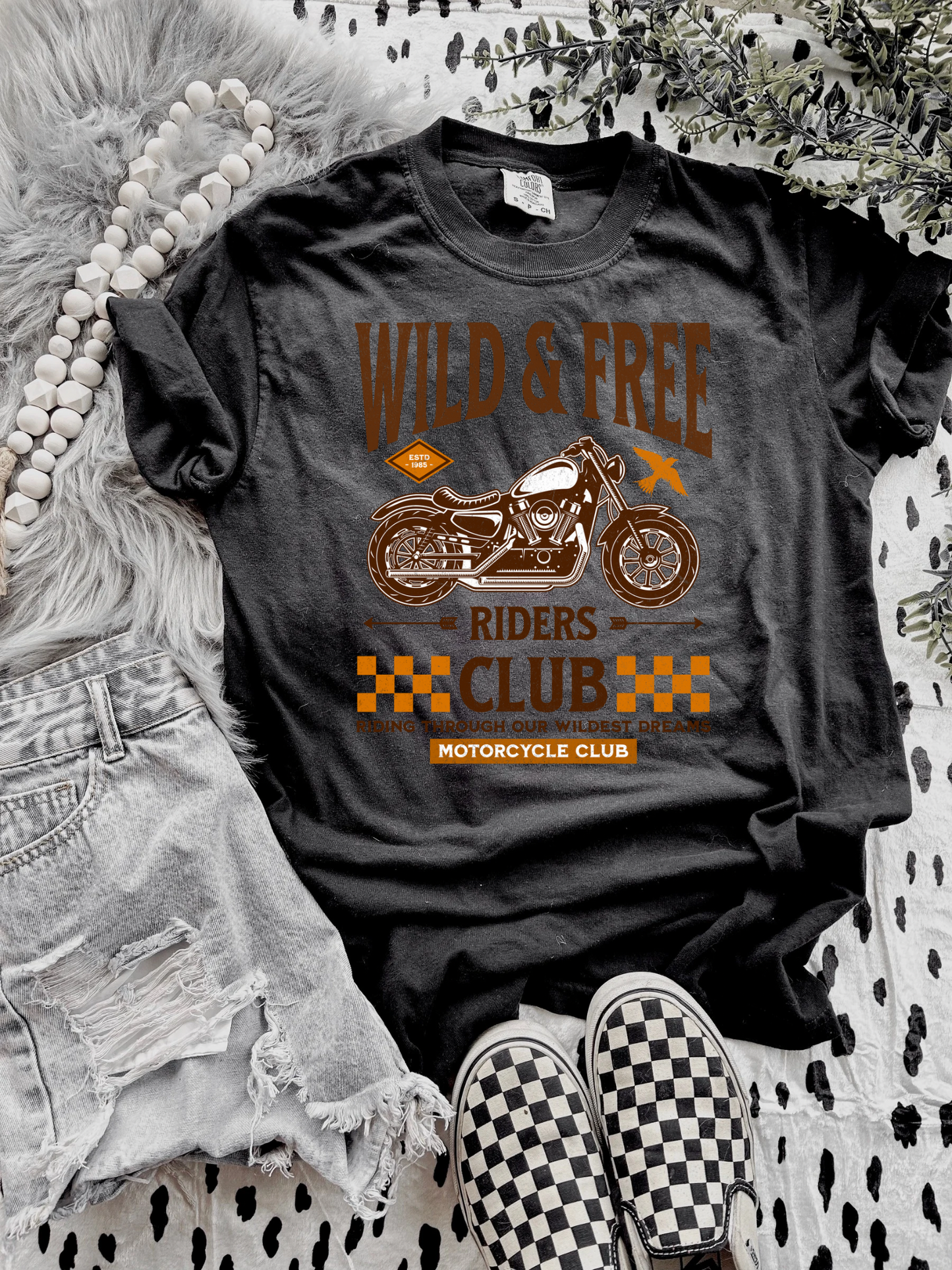 Wild and Free Moto Club Tee