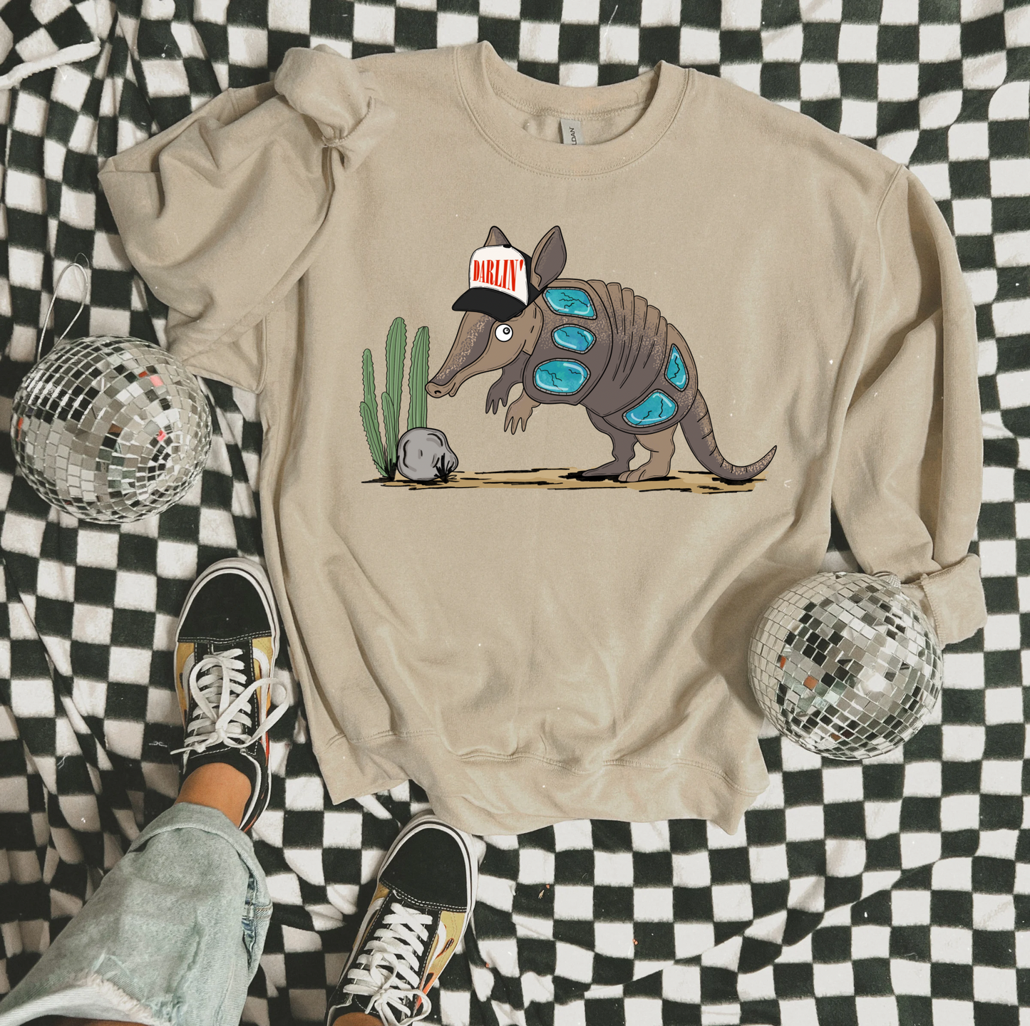 Western Armadillo tee/crew