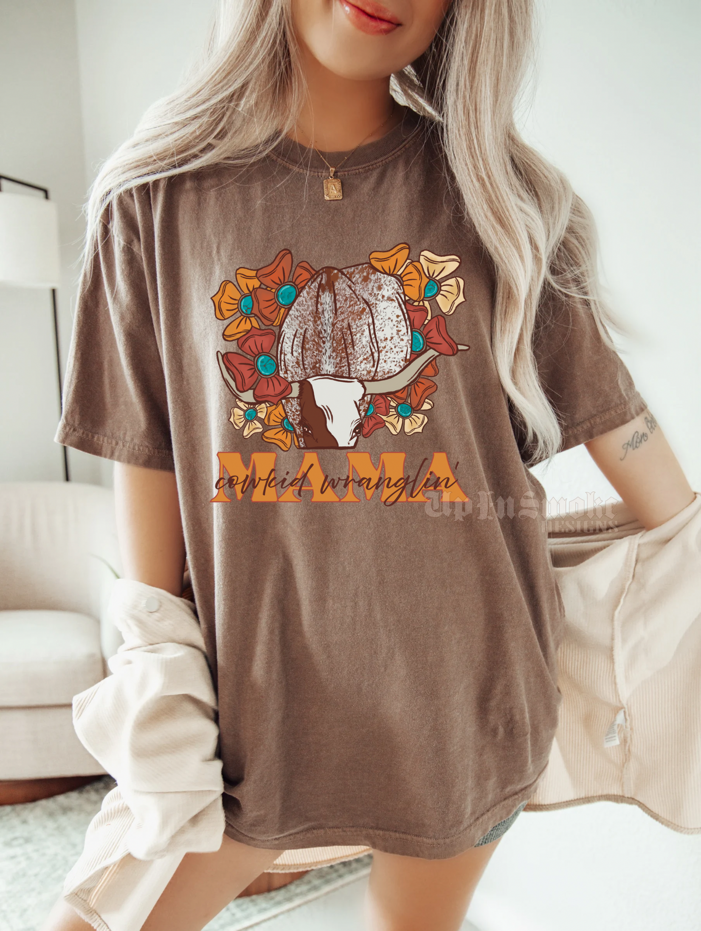 Cowkid Wranglin Mama Tee/Crew