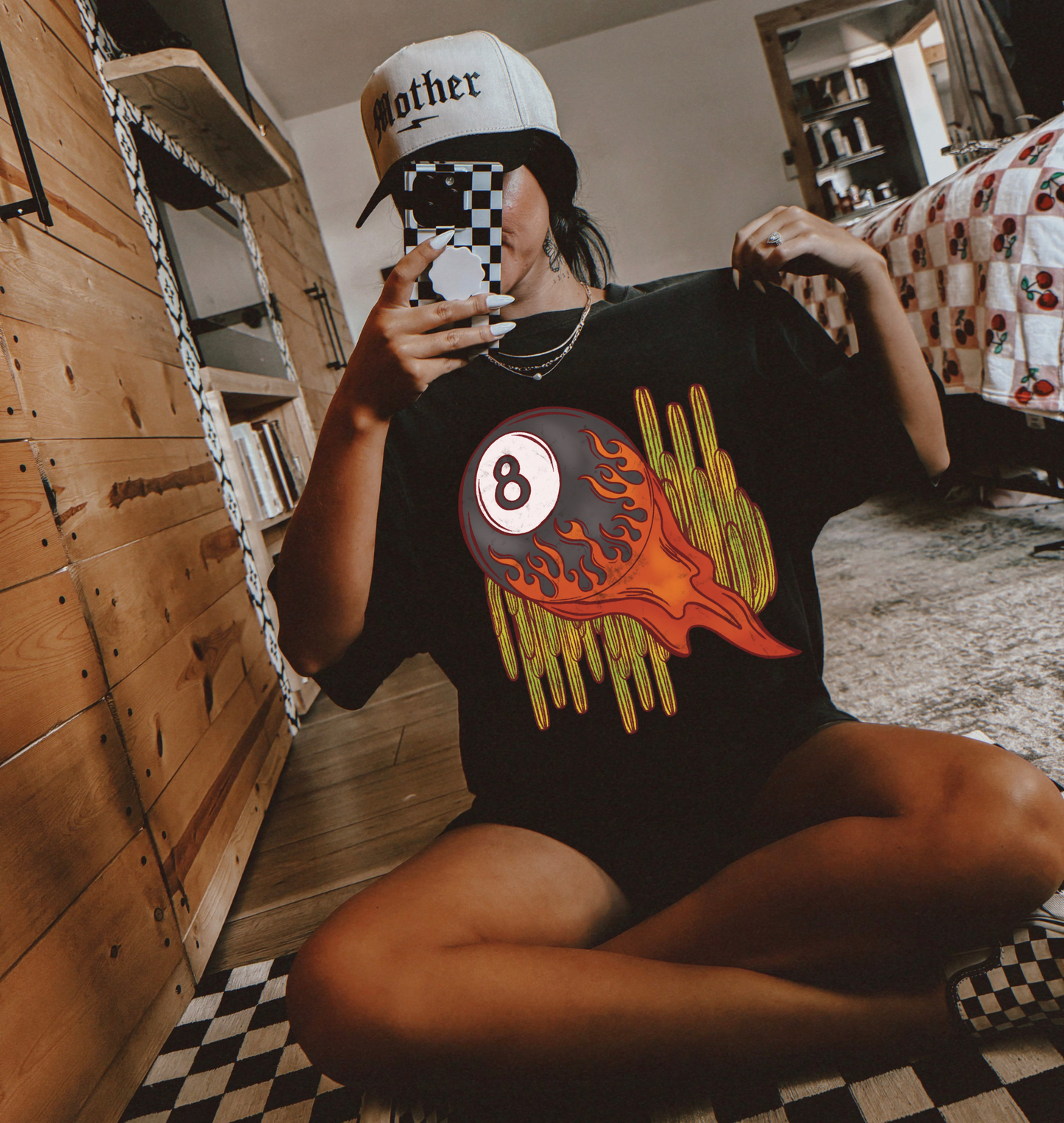 8ball of Fire Tee