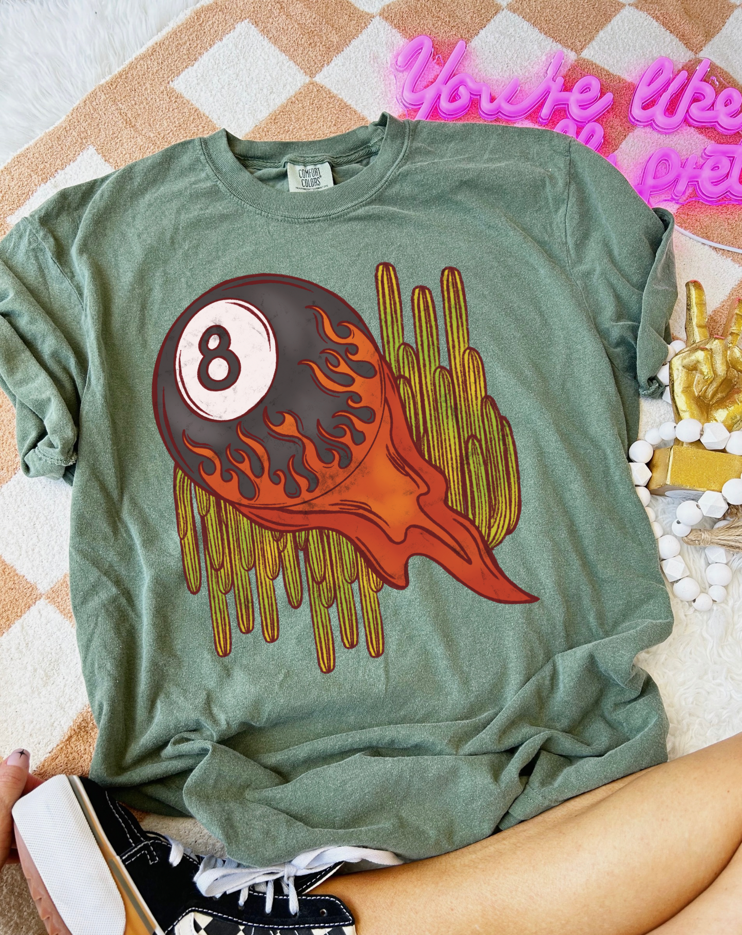 8ball of Fire Tee