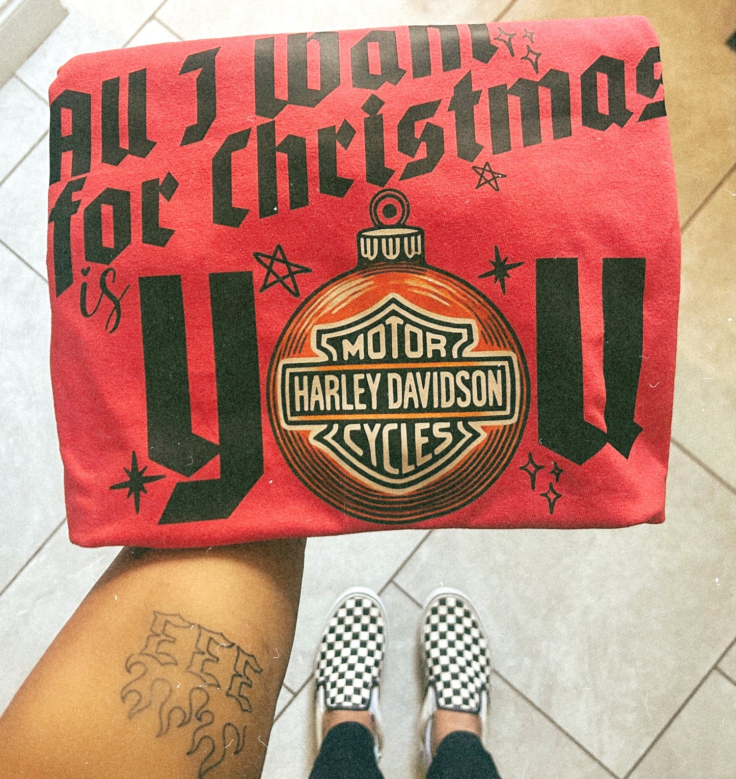 All I want for Christmas Harley Tee