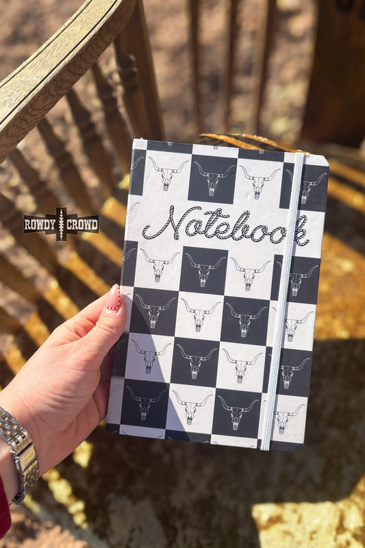DS Checkered Skull Notebook
