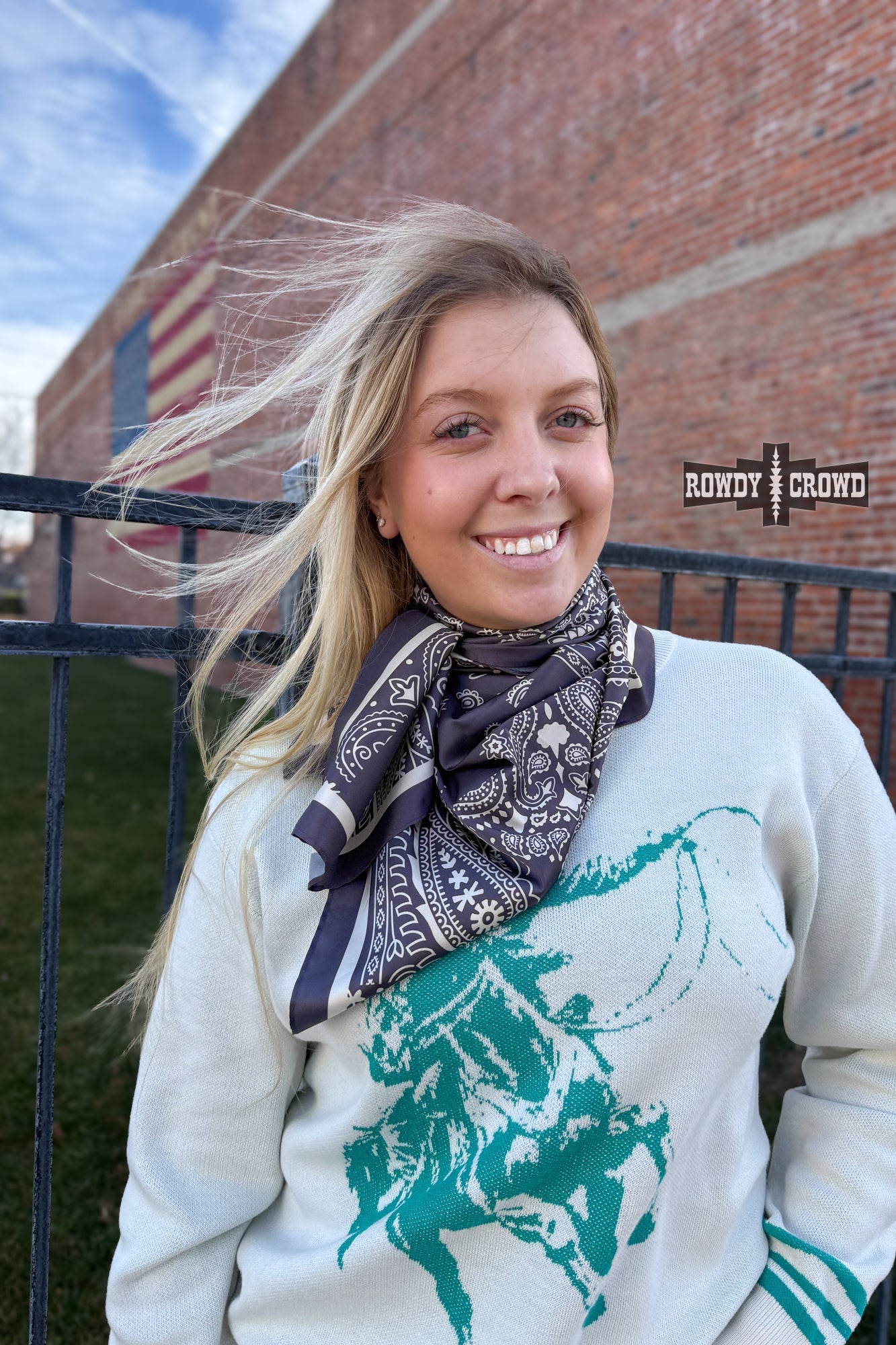 DS CHARCOAL Paisley Creek Wild Rag