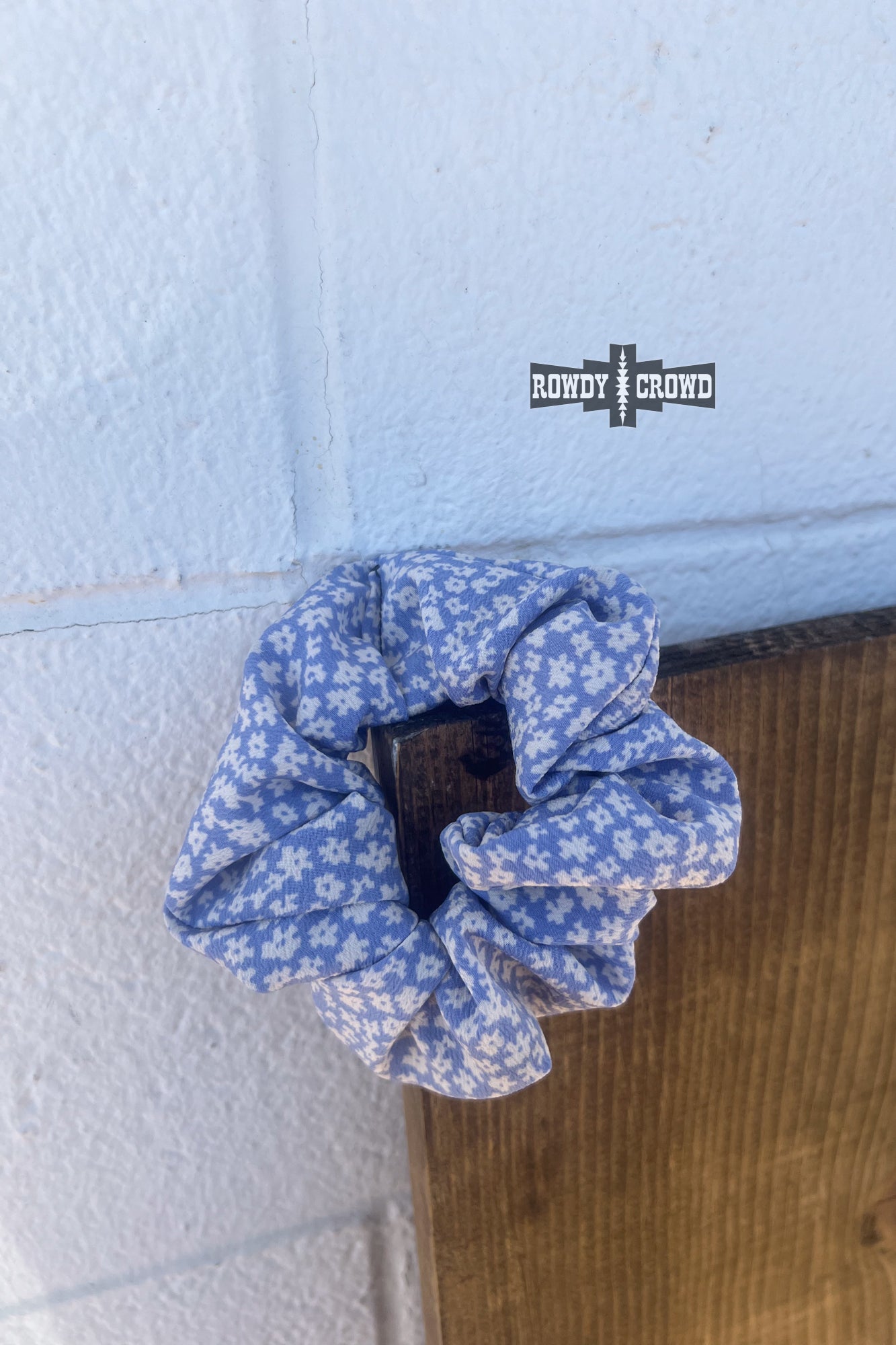 DS Cowgirl Flowers Scrunchie