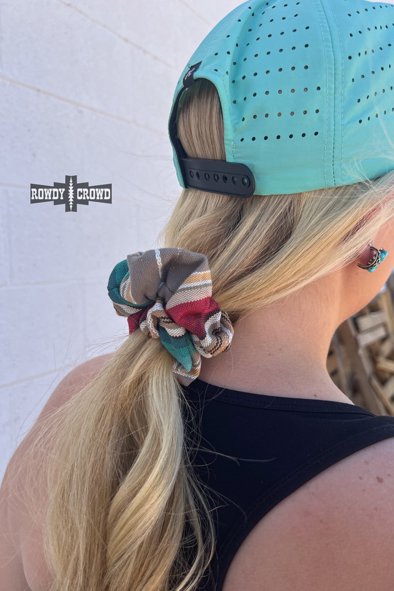DS Serape Smoke Scrunchie
