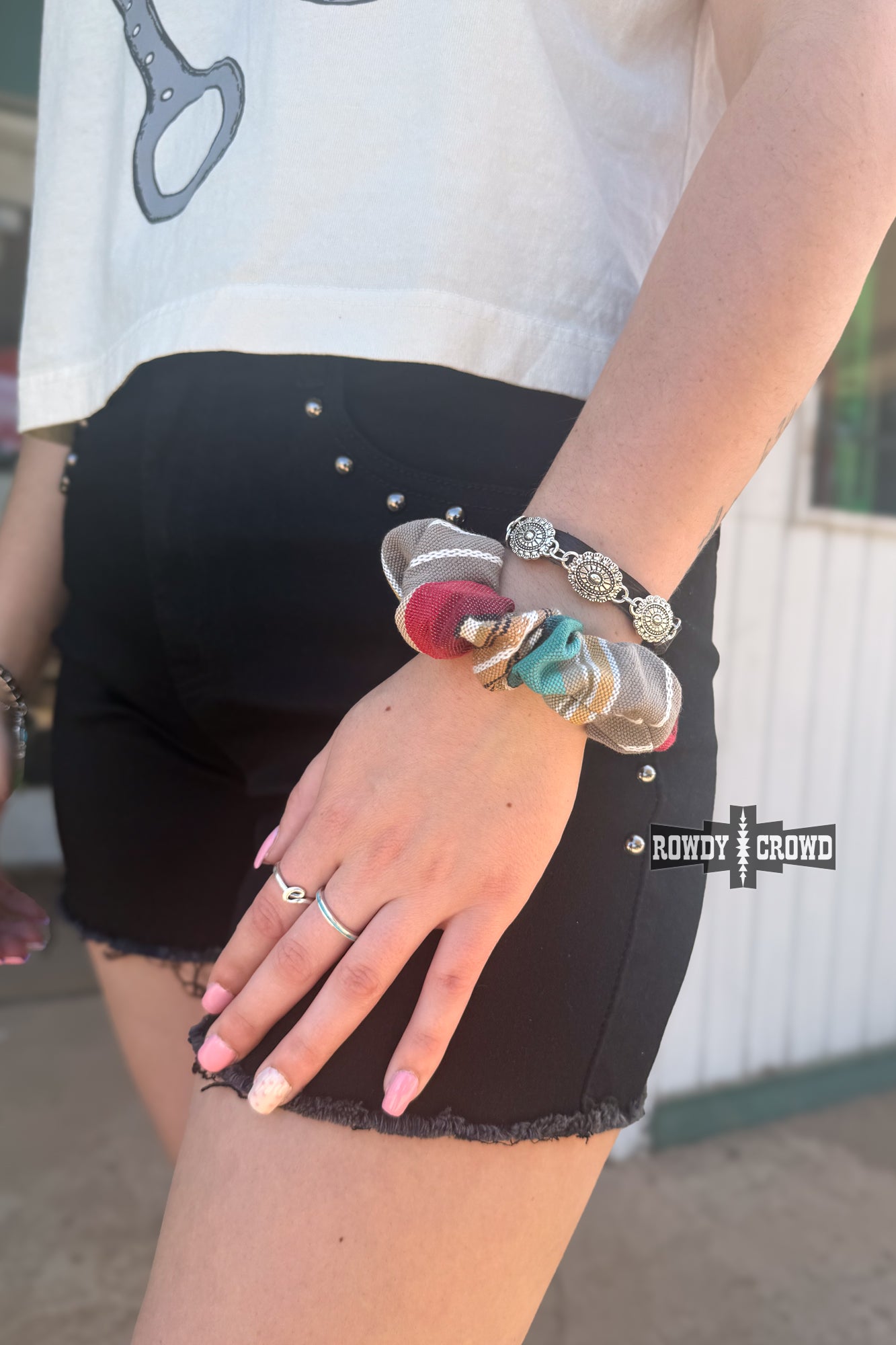 DS Serape Smoke Scrunchie