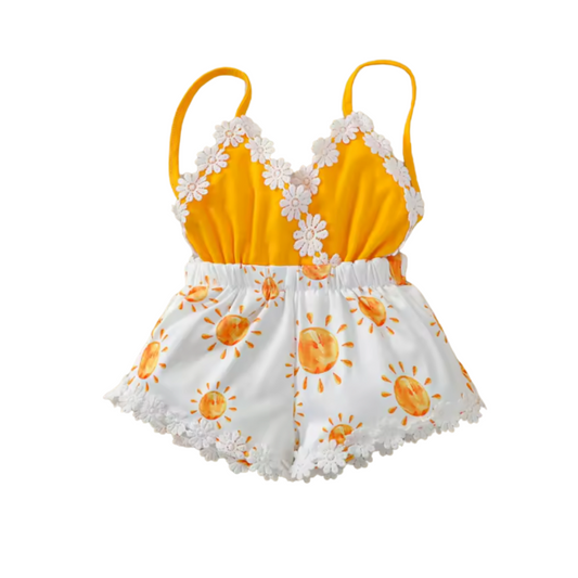 Sunshine Lace Romper