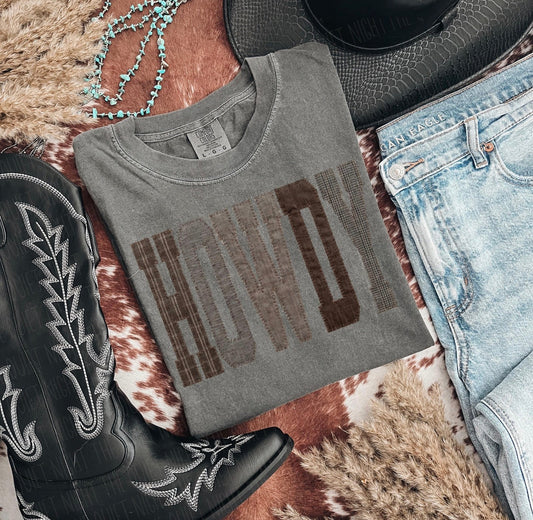 Comfort Colors Howdy Shirt Graphic Tee