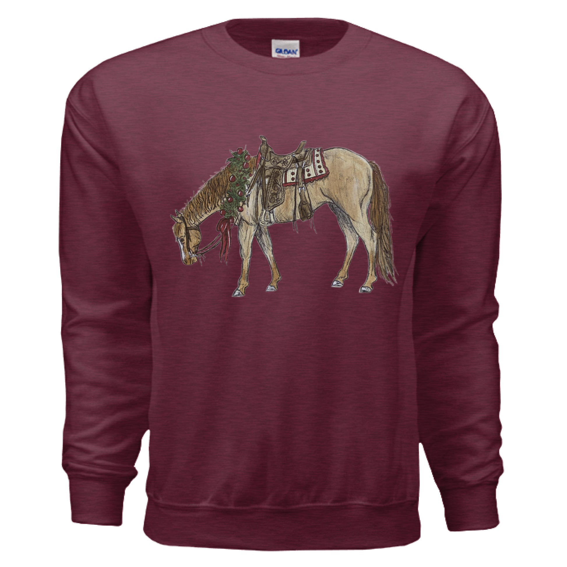 Heather Sport Dark Maroon - FRONT