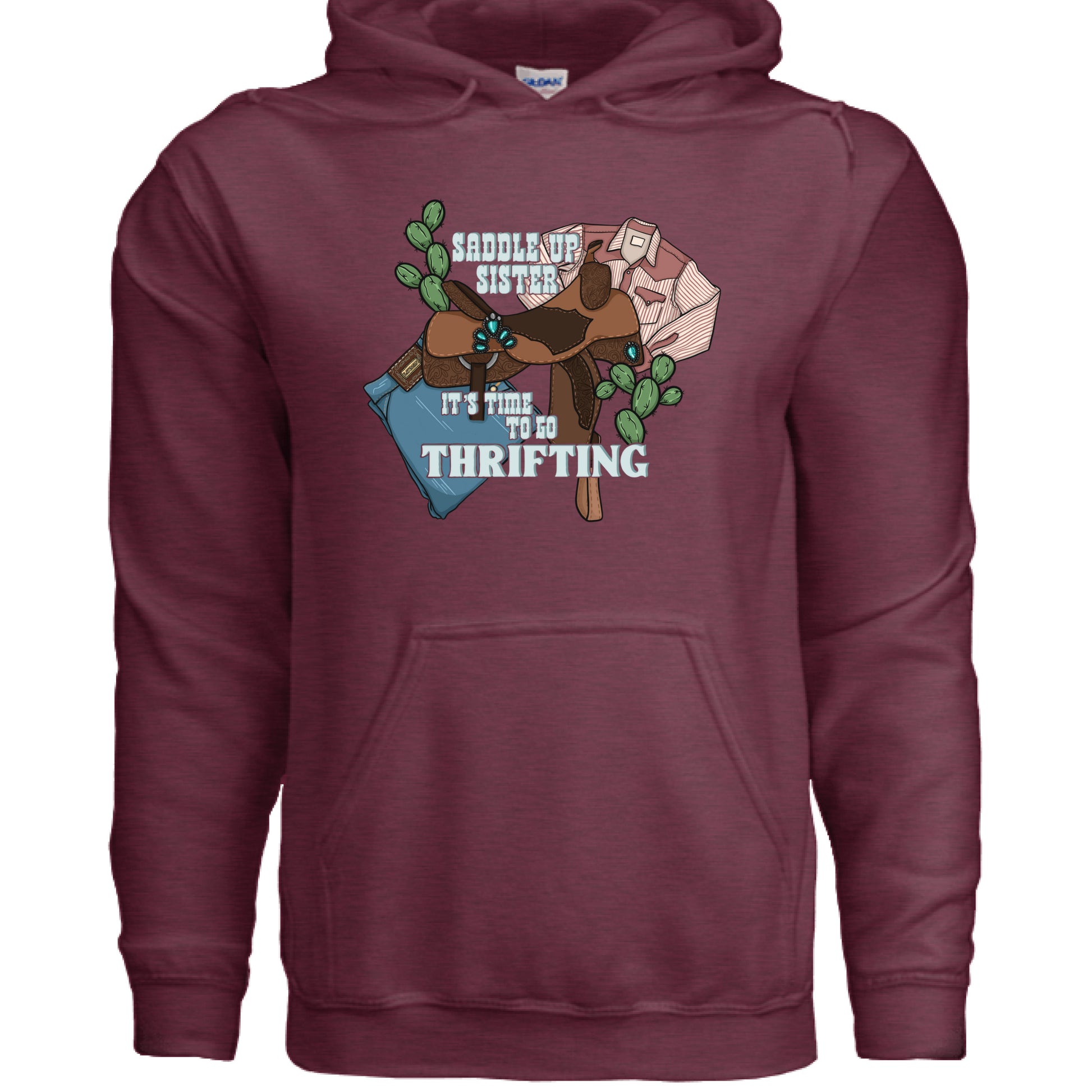 Heather Sport Dark Maroon - FRONT