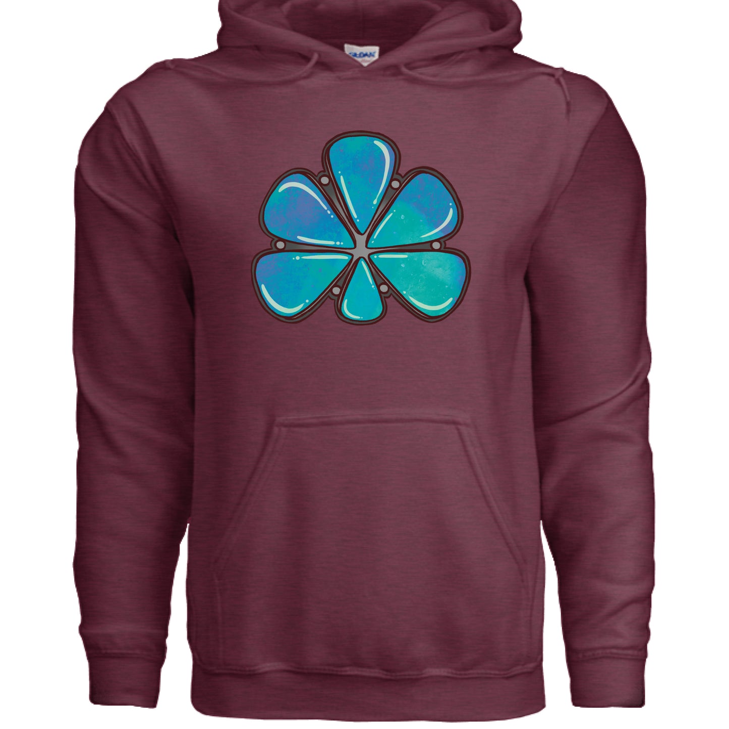 Heather Sport Dark Maroon - FRONT