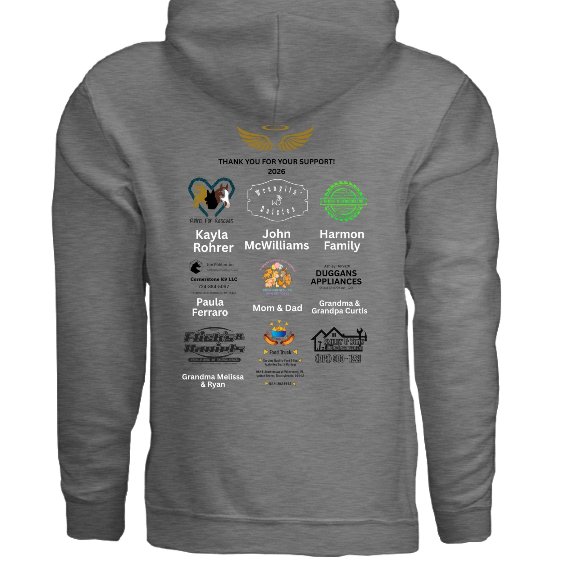 GRAPHITE HEATHER - BACK