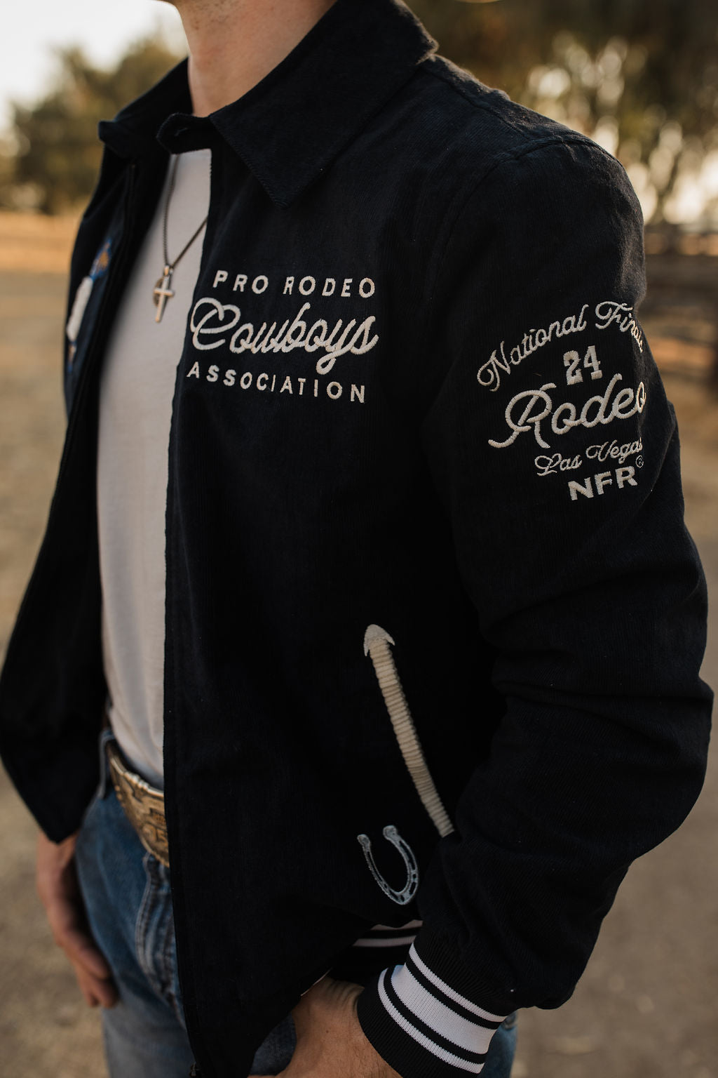 Vintage NFR Corduroy Bomber